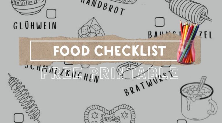 German Christmas Market Food Checklist [Free Printable]